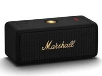 Marshall Emberton II 20 W Wireless Bluetooth Portable Outdoor Speaker (Black & Brass)
