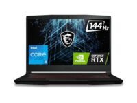 MSI GF63 Thin, Intel Core i5-11260H, 40CM FHD 144Hz Gaming Laptop (16GB/512GB NVMe SSD/Windows 11 Home/Nvidia GeForce RTX 3050, GDDR6 4GB/Black/1.8Kg), 11UC-1474IN