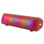 ZEBRONICS Knock Out Portable Bluetooth v5.3 Speaker with 10W Output, RGB LED Lights, TWS Function, up to 10h* Backup, USB, mSD, Passive Radiator (Red)