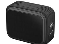 Amazon Basics Bluetooth Speaker, IPX6 Water Resistant, TWS Function, 9W, Powerful Bass, BT 5.0, Up to 15hrs Playtime*, microSD Card Slot, AUX Input, USB Support, in-Built Noise Cancelling Mic (Black)