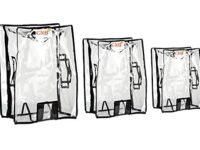 CNB Transparent Protective Zipper PVC Dust Proof Cover for Soft/Nylon Body Luggage/Suitcase Trolley Bags (Pack of 3 (22",26",30"))