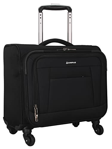 COSMUS Polyester Soft 14 inch suitcase(STB-5003-COLUMBUS_black)