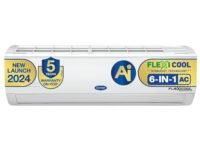 Carrier 2 Ton 3 Star AI Flexicool Inverter Split AC (Copper, Convertible 6-in-1 Cooling,Dual Filtration, Auto Cleanser, 2024 Model,ESTER Exi, CAI24ES3R32F0,White)