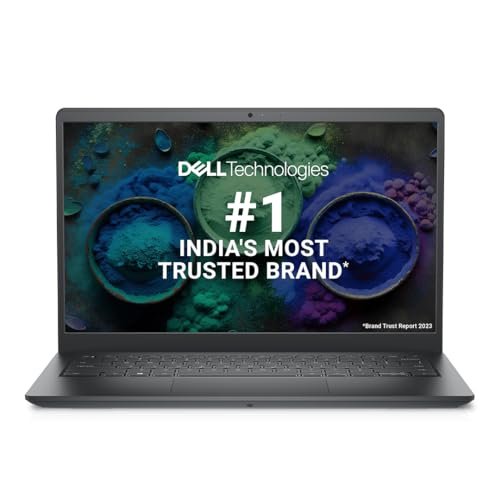 Dell 14 Laptop, 13th Gen Intel Core i3-1305U Processor/ 8GB/ 512GB SSD/14.0" (35.56cm) FHD + Comfort view/Windows 11 + MSO'21/15 Month McAfee/Spill-resistant Keyboard/Carbon Black/Thin & Light- 1.46kg