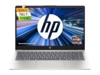 HP Laptop 14, AMD Ryzen 5 7520U, 14-inch (35.6 cm), FHD, 16GB LPDDR5, 512GB SSD, AMD Radeon Graphics, FPR, FHD Camera w/Privacy Shutter, Backlit KB (Win 11, MSO 2021, Silver, 1.4 kg), em0027AU
