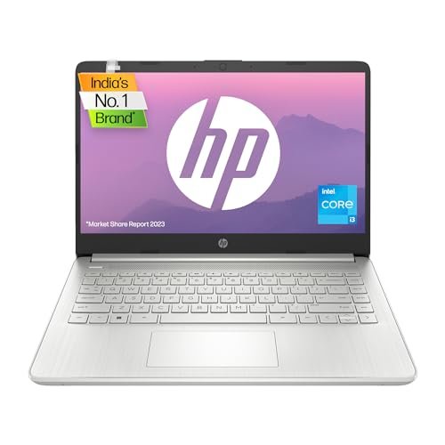 HP Laptop 14s, 12th Gen Intel Core i3-1215U, 14-inch (35.6 cm), FHD, 8GB DDR4, 512GB SSD, Intel UHD Graphics, Thin & Light, Dual Speakers (Win 11, MSO 2021, Silver, 1.46 kg), dy5008TU