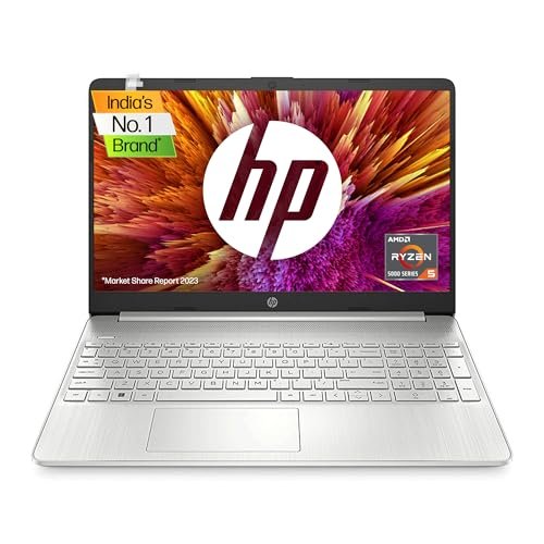 HP Laptop 14s, AMD Ryzen 5 5500U, 14-inch (35.6 cm), FHD, 8GB DDR4, 512GB SSD, AMD Radeon Graphics, Backlit KB, Thin & Light, Dual Speakers (Windows 11 Home, MSO 2019, Silver, 1.46 kg), fq1092AU