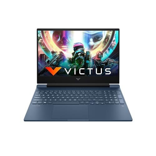 HP Victus Gaming Laptop, AMD Ryzen 7 5800H, 4GB RTX 3050 GPU, 15.6-inch (39.6 cm), FHD, IPS, 144Hz, 16GB DDR4, 512GB SSD, Backlit KB, B&O, 9ms Response time, Dual Speakers (Blue, 2.37 kg), fb0137AX