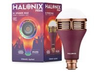 Halonix Prime DJ Speaker 9W Base-B22 Millions Color Smart Bluetooth led Bulb Pack of 1 (Clear & Powerful Bluetooth Speaker with Colorful Light)