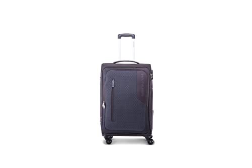 Kamiliant by American Tourister Kam Kojo 79 Cms Large Check-in Polyester Soft Sided 4 Wheels 360 Degree Rotation Luggage/Speed_Wheel Suitcase/Trolley Bag (Grey)