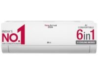 LG 1.5 Ton 4 Star DUAL Inverter Split AC (Copper, AI Convertible 6-in-1 Cooling, 4 Way Swing, HD Filter with Anti-Virus Protection, 2024 Model, TS-Q19JNYE, White)