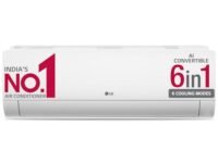 LG 1.5 Ton 5 Star AI DUAL Inverter Split AC (Copper, Super Convertible 6-in-1 Cooling, HD Filter with Anti-Virus Protection, 2022 Model, PS-Q19YNZE, White)