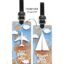 Lentikart 3D Lenticular Luggage Tag Long Single Piece | Paper Plane Motivational Quote | Luggage/Bag/Travel ID Label Tags for Suitcase & School Bags