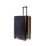 MOKOBARA The Transit Luggage Black 74 cm Large German Makrolon Poly-Carbonate Hard Sided 8 Super Silent Ninja Wheels Check - in Large Suitcase Trolley - Crypto Sunray