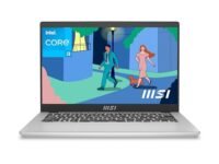 MSI Modern 14 C12M, Intel 12th Gen. i3-1215U, 36CM FHD 60Hz Laptop (8GB/512 NVMe SSD/Windows 11 Home/UDH Graphics,/Urban Silver/1.4Kg), C12M-445IN