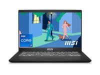 MSI Modern 14, Intel 12th Gen. i7-1255U, 36CM FHD 60Hz Laptop (16GB/512GB NVMe SSD/Windows 11 Home/Intel Iris Xe Graphics/Classic Black/1.4Kg), C12M-459IN