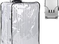 Maha Transparent Protective Zipper PVC Dust Proof Cover for Hard/Plastic Body Luggage/Suitcase Trolley Bags | Hard 2 | Size: 24