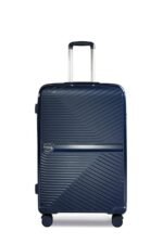 Nasher Miles Bruges Hard-Sided Polypropylene Check-in Luggage Navy Blue 28 inch |75cm Trolley Bag