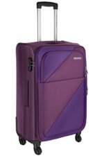 Nasher Miles Texas Expander Soft-Sided Polyester Cabin Luggage Purple 20 inch |51cm Trolley Bag