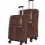 Nasher Miles Toledo Expander Soft-Sided Polyester Luggage Set of 2 Brown Trolley Bags (65 & 75 cm)