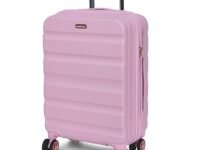 ROMEING Venice 20 inch, Polycarbonate Luggage, Hard-Sided, (Pink 55 cm) Cabin Trolley Bag