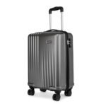 Safari Ryder TSA Lock 8 Wheels 59 Cms Small Cabin Trolley Bag Hard Case Polycarbonate 360 Degree Wheeling System Luggage, Trolley Bags for Travel, Suitcase for Travel, Gun Metal