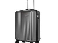 Safari Ryder TSA Lock 8 Wheels 59 Cms Small Cabin Trolley Bag Hard Case Polycarbonate 360 Degree Wheeling System Luggage, Trolley Bags for Travel, Suitcase for Travel, Gun Metal