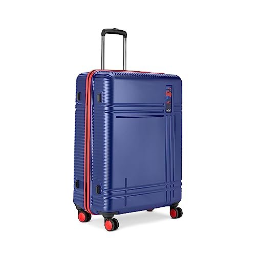 Safari Zany 78 cms Large Check-in Polycarbonate Hardsided 8 Wheels Luggage/Suitcase/Trolley Bag with TSA Lock (Midnight Blue)