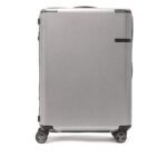 Samsonite Trolley Bag Suitcase for Travel | Trolley Bag | 69 Cms Evoa Spinner Check-in Luggage Bag, Brushed Silver