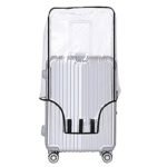Sharp CN 24" Transparent Protective Zipper PVC Dust Proof Cover for Hard/Plastic Body Luggage/Suitcase Trolley Bags | Hard 3 | Size: 24