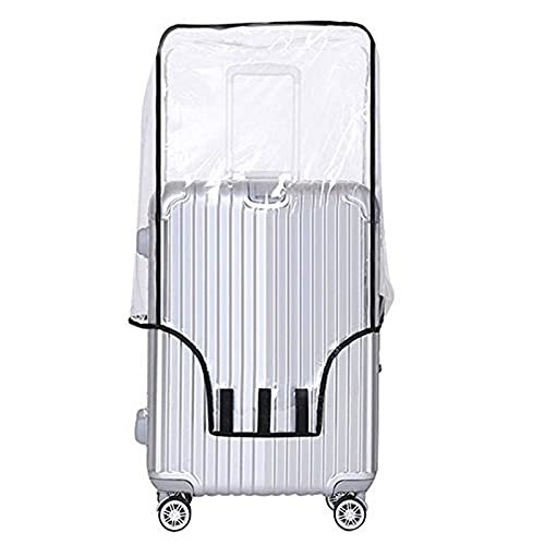Sharp CN 24" Transparent Protective Zipper PVC Dust Proof Cover for Hard/Plastic Body Luggage/Suitcase Trolley Bags | Hard 3 | Size: 24
