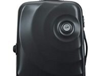 Skybags Mint 65 cms Medium check-in Polycarbonate Hardsided 4 Spinner Wheels Luggage/Suitcase/Trolley Bag- Black