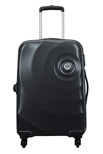 Skybags Mint 65 cms Medium check-in Polycarbonate Hardsided 4 Spinner Wheels Luggage/Suitcase/Trolley Bag- Black