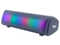 ZEBRONICS Knock Out Portable Bluetooth v5.3 Speaker with 10W Output, RGB LED Lights, TWS Function, up to 10h* Backup, USB, mSD, Passive Radiator (Blue)