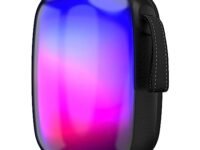 ZEBRONICS Music Bomb 40 10W Output Portable Wireless Speaker with Bluetooth 5.1, TWS, 15h Backup, FM Radio, AUX, USB, mSD, Call Function, One-Sided RGB Lights and Fabric Finish