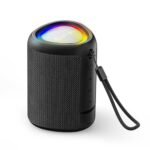 pTron Newly Launched Fusion Mount Mini Bluetooth Speaker with 12W Immersive Sound, 10H Playtime, RGB Lights, Multi-Playback Modes-BT5.1/TF Card/Aux-in Port, TWS Feature & Type-C Charging (Black)