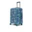 uppercase JFK (Medium) 66cm |Hardsided Check-in Trolley Bag for travel |Eco Polycarbonate Printed Luggage|Combination Lock|8 Wheel Trolley Bag|Suitcase for Men & Women |2000 Days Warranty (Denim Blue)