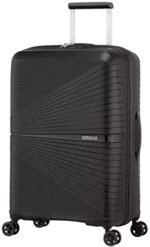 American Tourister Airconic 55 cms Polypropylene Hardsided Small Cabin Luggage | Suitcase | Trolley Bag, Black