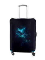 Cortina Luggage Cover Trolley Travel Covers Washable Dust Proof Anti-Scratch Suitcase Protector, Large-Dark Black