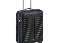 Delsey Paris Iroise 76 Cms Large Check-in Abs/Polycarbonate Blend Hard Sided 4 Wheels 360 Degree Rotation Luggage/Speed_Wheel Suitcase/Trolley Bag (Black)