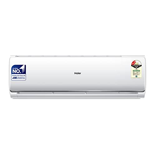 Haier 1 Ton 2 Star Fixed Speed Split AC (Copper, Antibacterial Filter, 2023 Model, HSU12T-TQS2BE-FS, White)