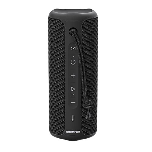 MIATONE Bluetooth Speakers, Waterproof and Portable Outdoor Wireless Speaker (Black)