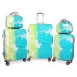 Polo Class 3Pc Set Trolley Bag Luggage Suitcases (20/24/28 inch) with 2pc Vanity Bag - Green