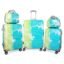 Polo Class 3Pc Set Trolley Bag Luggage Suitcases (20/24/28 inch) with 2pc Vanity Bag - Green