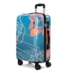 Safari Serene Hardside Suitcase, Lightweight and Scratch Resistant, Fixed Combination Lock, 360 Degree Dual Wheels, Telescopic Handle, Check-in Luggage Trolley Bag, Large, 75cm