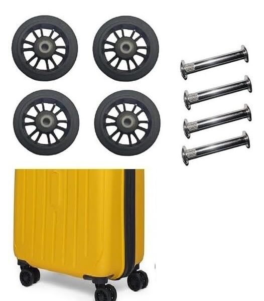 Tumery Repair Replacement Luggage Part Accessories for VIP Safari, American turistr, Skybag Suitcase Trolley Bag for Luggage Parts (8 Wheeler Wheel 4 Pcs)