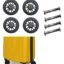 Tumery Repair Replacement Luggage Part Accessories for VIP Safari, American turistr, Skybag Suitcase Trolley Bag for Luggage Parts (8 Wheeler Wheel 4 Pcs)