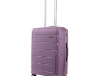 Verage V-Lite Orion 68 cms Purple Hard Sided Check-in Size Luggage Trolley Bag for Travel Suitcase with 8 Spinner Wheels for Men and Women