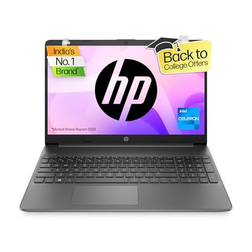 HP Laptop 15s, Intel Celeron N4500, 15.6-inch (39.6 cm), HD, 8GB DDR4, 512GB SSD, Intel UHD graphics, 720p HD camera, Thin & light, Dual speakers (Win 11, Black, 1.65 kg), fq3066TU