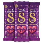 Silk Cadbury Dairy Milk Valentines Heart Blush Chocolate Bar, 150 grams (Pack of 3)